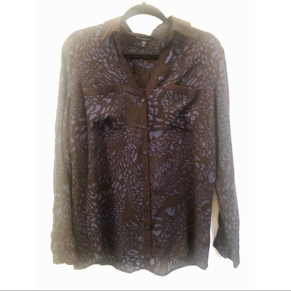 Express Button Down Blouse